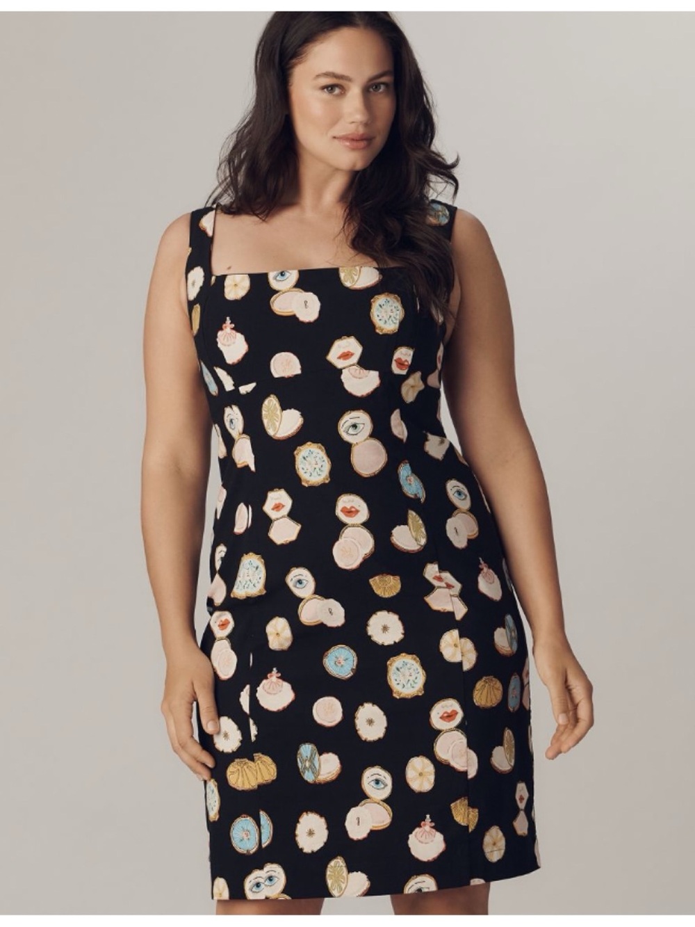 NWT Anthro Maeve Magic Fabric Fitted Whimsical Mini Dress Danielle Kroll , 1X